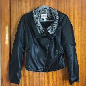 Faux leather Moto jacket